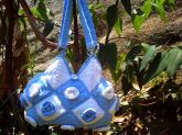 Bolsa croche Azul escuro e azul claro